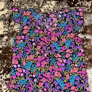 SHEIN Floral Blouse - Black, Pink, Blue, Purple